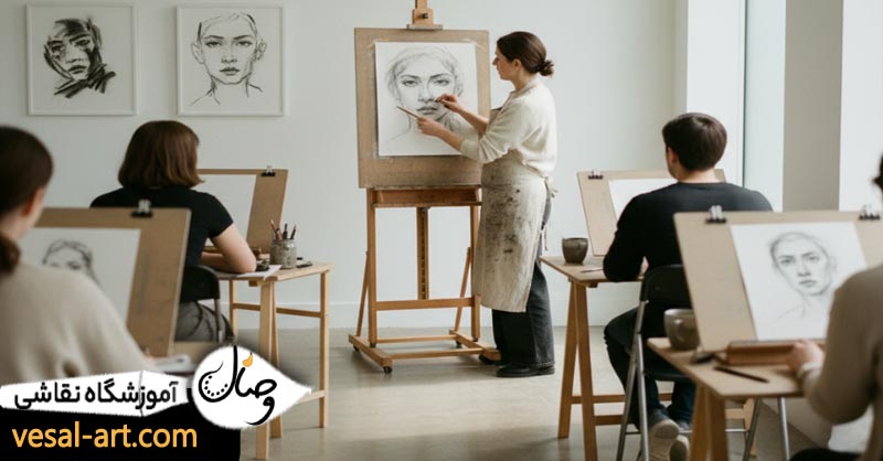 سر فصل های آموزش سیاه قلم برای کودکان و بزرگسالان
